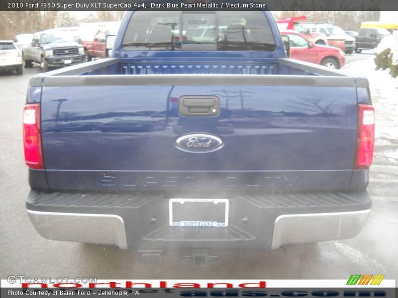 Dark Blue Pearl Metallic / Medium Stone 2010 Ford F350 Super Duty XLT SuperCab 4x4
