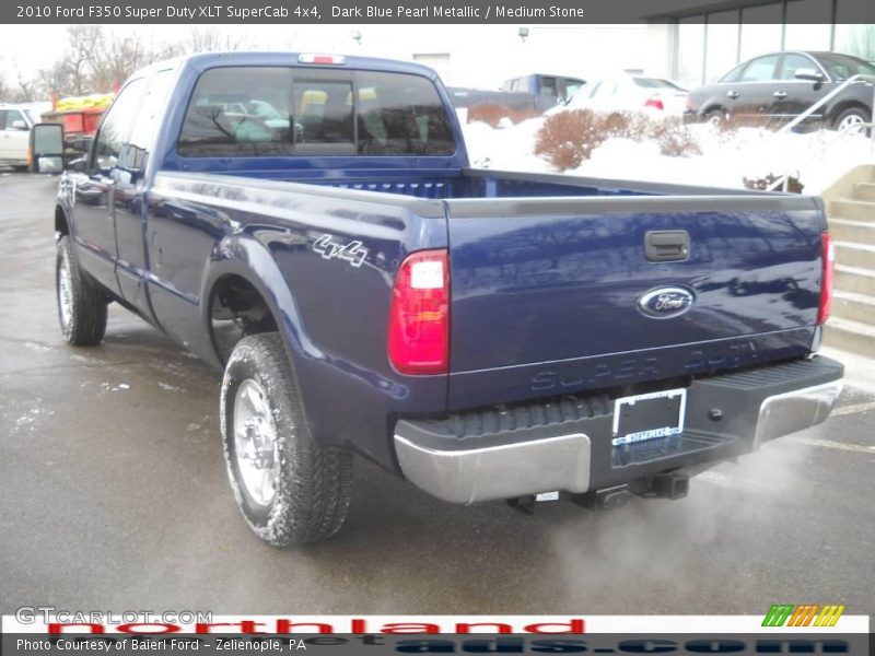 Dark Blue Pearl Metallic / Medium Stone 2010 Ford F350 Super Duty XLT SuperCab 4x4