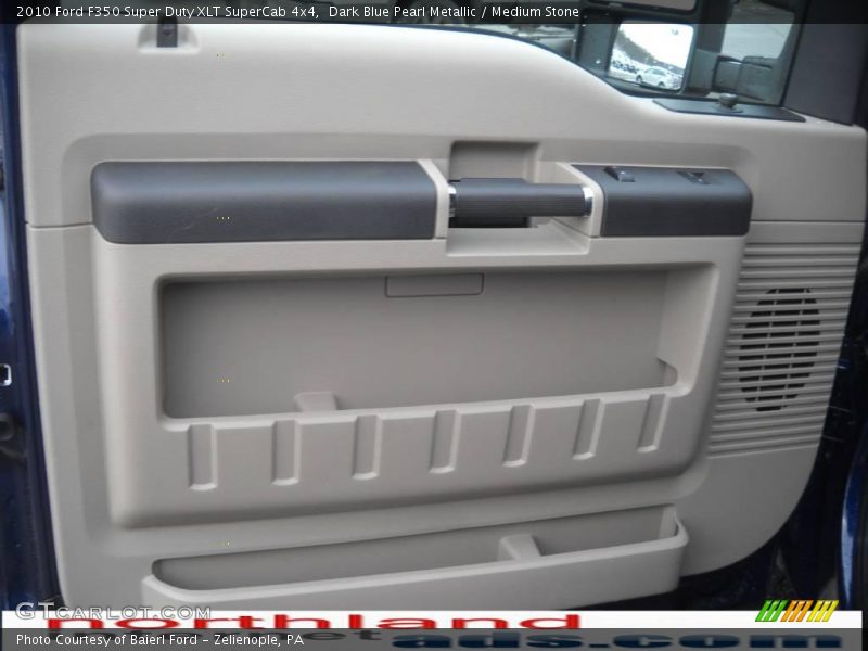 Dark Blue Pearl Metallic / Medium Stone 2010 Ford F350 Super Duty XLT SuperCab 4x4