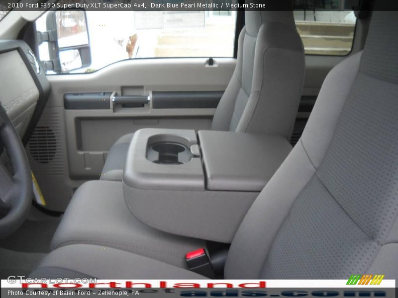 Dark Blue Pearl Metallic / Medium Stone 2010 Ford F350 Super Duty XLT SuperCab 4x4