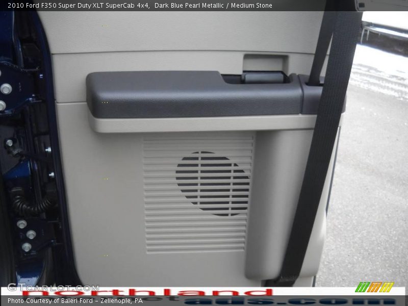 Dark Blue Pearl Metallic / Medium Stone 2010 Ford F350 Super Duty XLT SuperCab 4x4