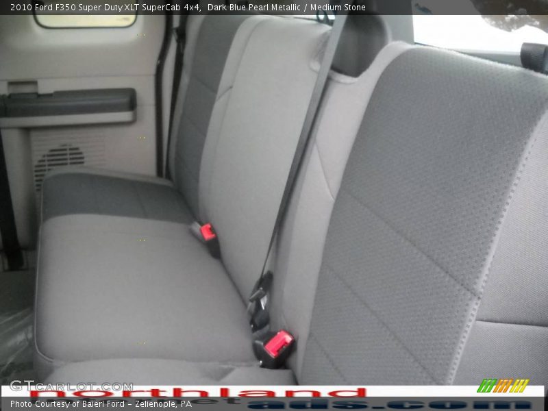Dark Blue Pearl Metallic / Medium Stone 2010 Ford F350 Super Duty XLT SuperCab 4x4