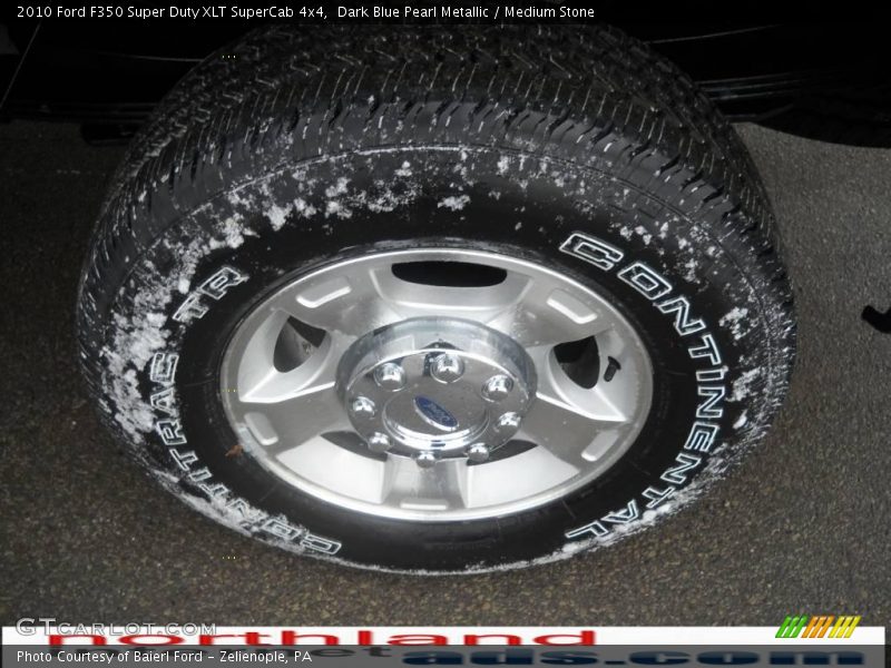 Dark Blue Pearl Metallic / Medium Stone 2010 Ford F350 Super Duty XLT SuperCab 4x4