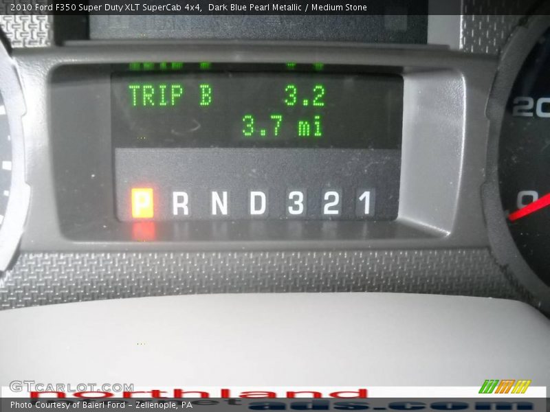 Dark Blue Pearl Metallic / Medium Stone 2010 Ford F350 Super Duty XLT SuperCab 4x4