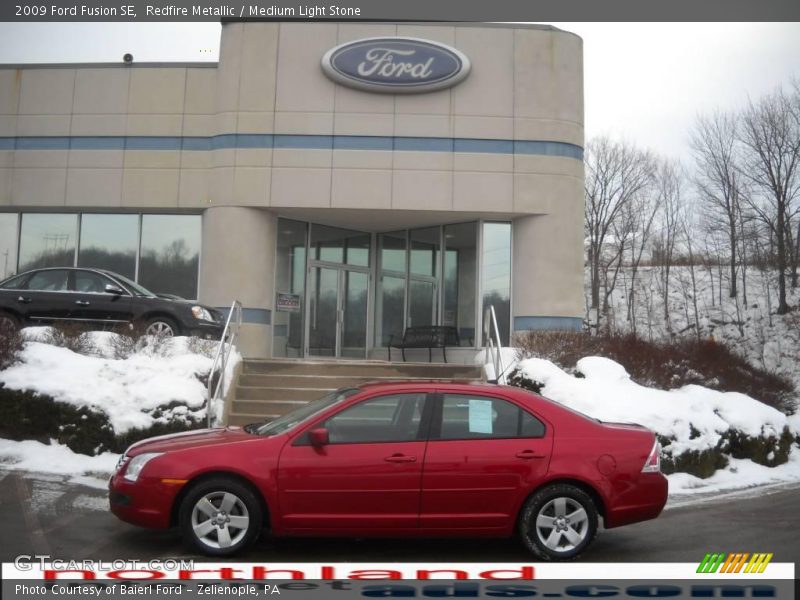 Redfire Metallic / Medium Light Stone 2009 Ford Fusion SE
