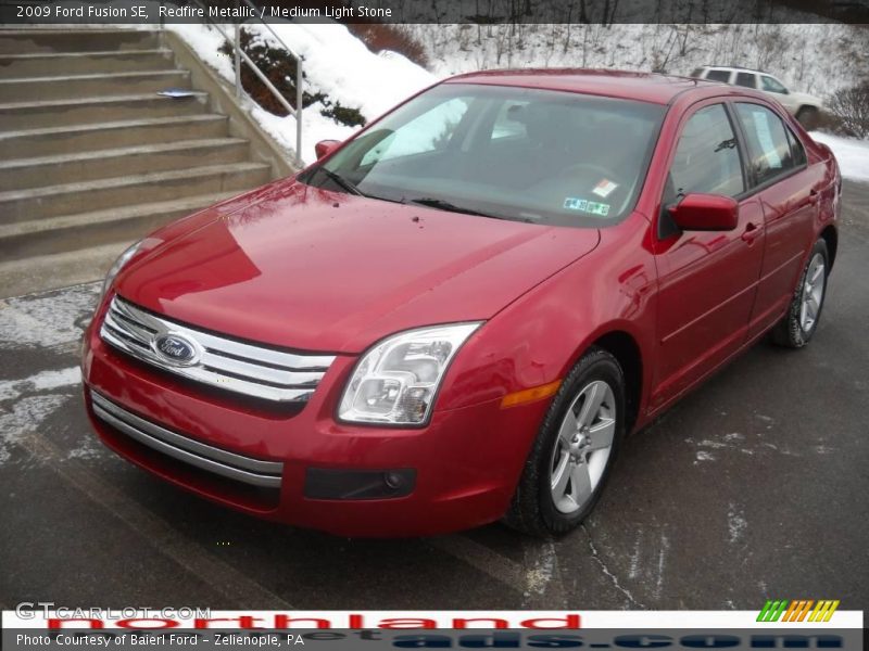 Redfire Metallic / Medium Light Stone 2009 Ford Fusion SE