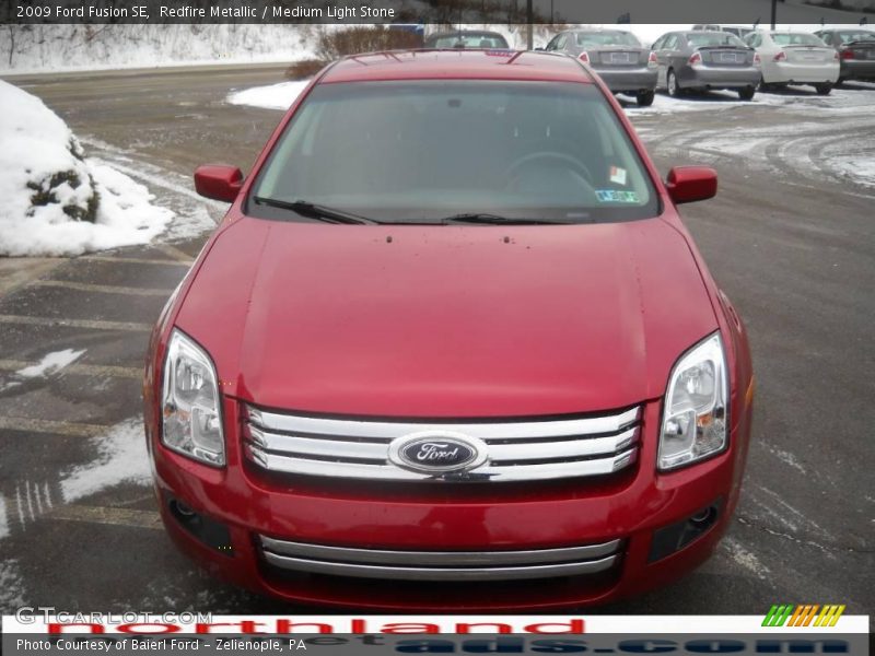 Redfire Metallic / Medium Light Stone 2009 Ford Fusion SE
