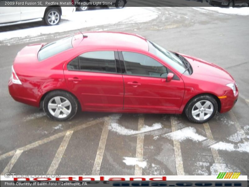 Redfire Metallic / Medium Light Stone 2009 Ford Fusion SE