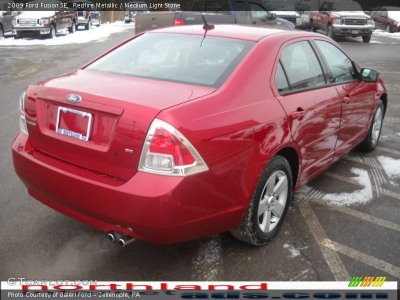 Redfire Metallic / Medium Light Stone 2009 Ford Fusion SE