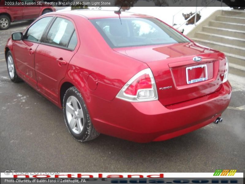 Redfire Metallic / Medium Light Stone 2009 Ford Fusion SE