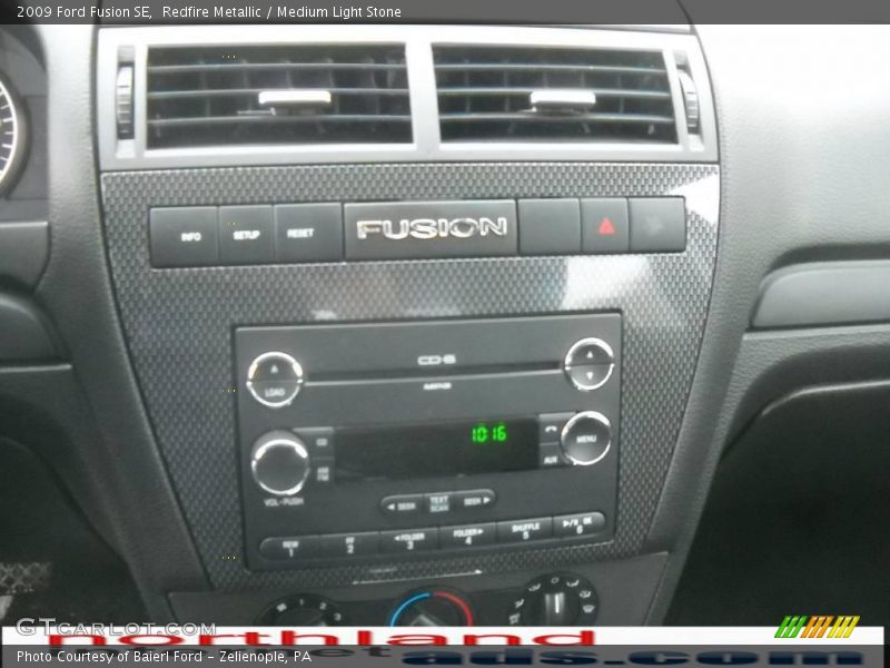 Redfire Metallic / Medium Light Stone 2009 Ford Fusion SE