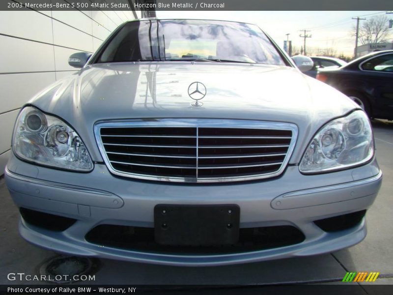 Horizon Blue Metallic / Charcoal 2003 Mercedes-Benz S 500 4Matic Sedan