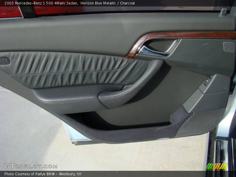 Horizon Blue Metallic / Charcoal 2003 Mercedes-Benz S 500 4Matic Sedan