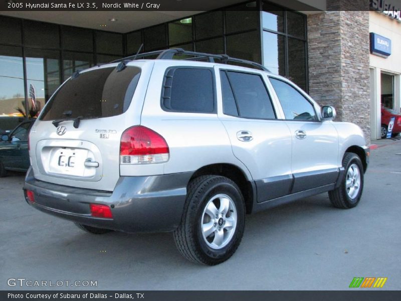 Nordic White / Gray 2005 Hyundai Santa Fe LX 3.5