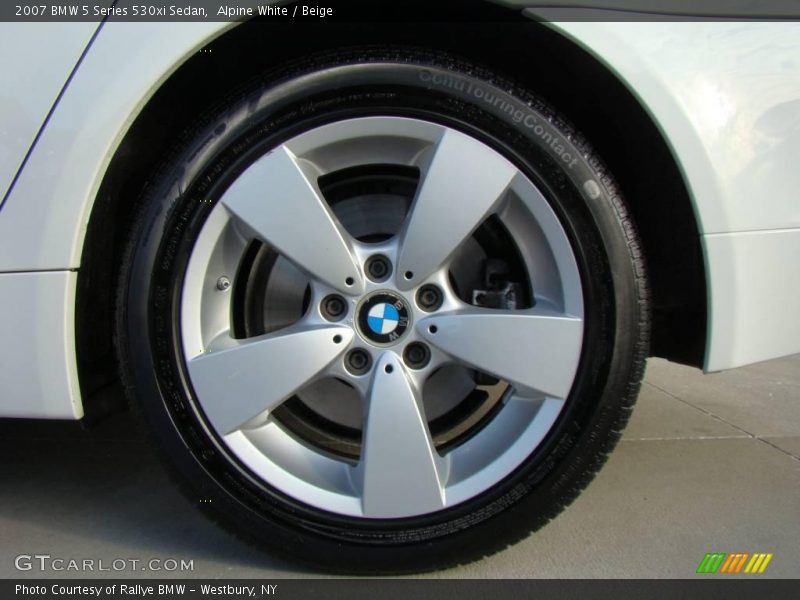 Alpine White / Beige 2007 BMW 5 Series 530xi Sedan