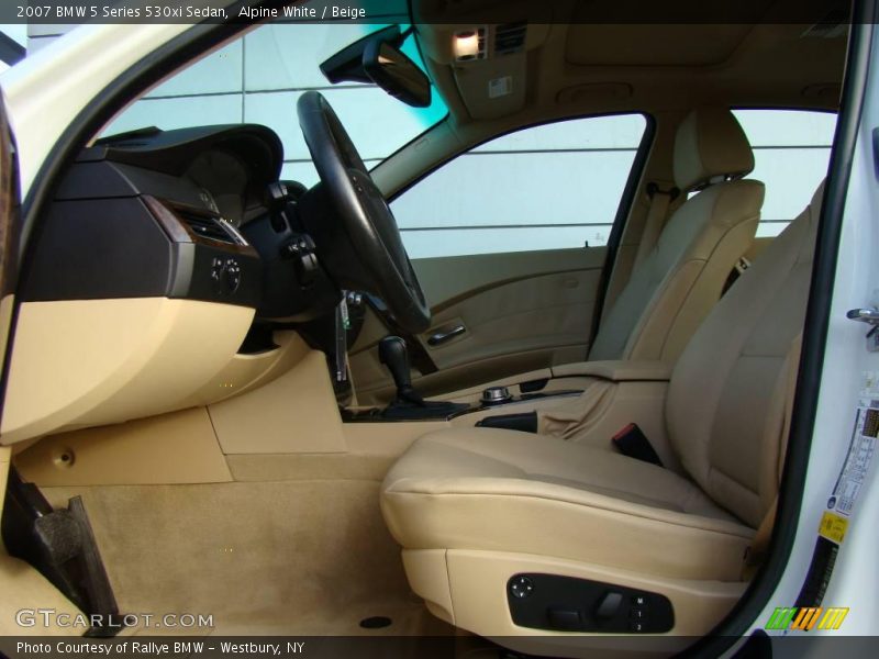 Alpine White / Beige 2007 BMW 5 Series 530xi Sedan