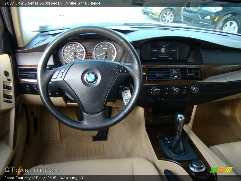Alpine White / Beige 2007 BMW 5 Series 530xi Sedan