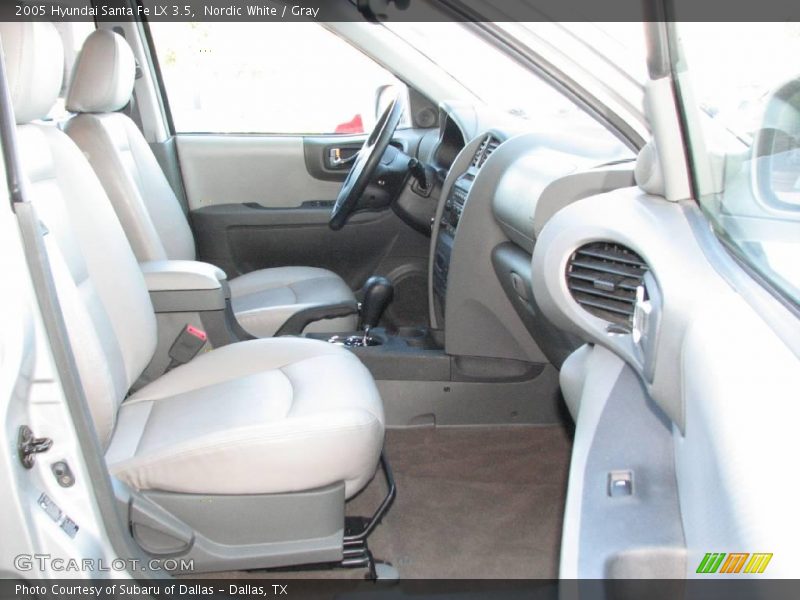 Nordic White / Gray 2005 Hyundai Santa Fe LX 3.5