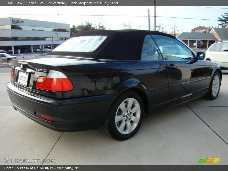 Black Sapphire Metallic / Sand 2006 BMW 3 Series 325i Convertible