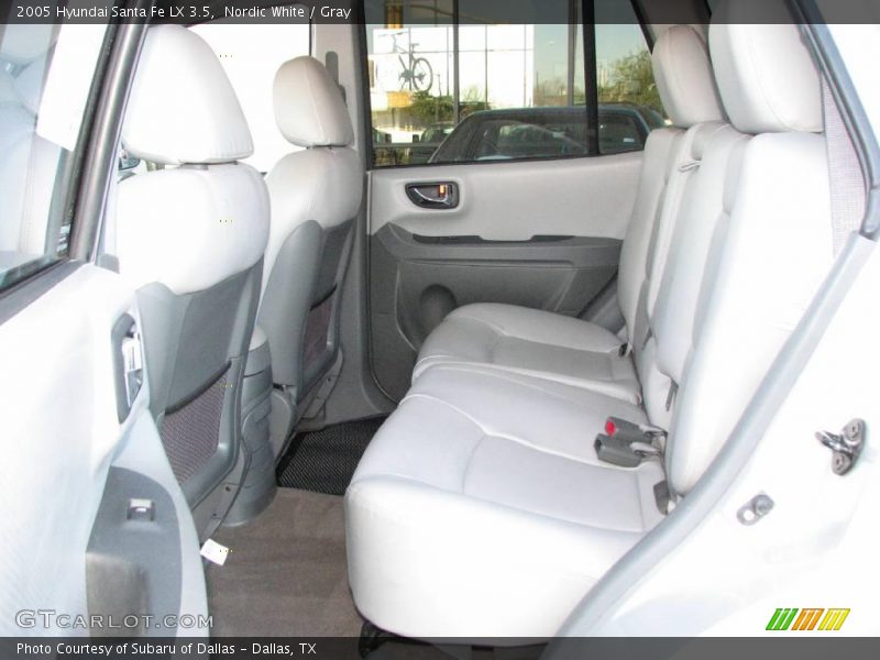Nordic White / Gray 2005 Hyundai Santa Fe LX 3.5