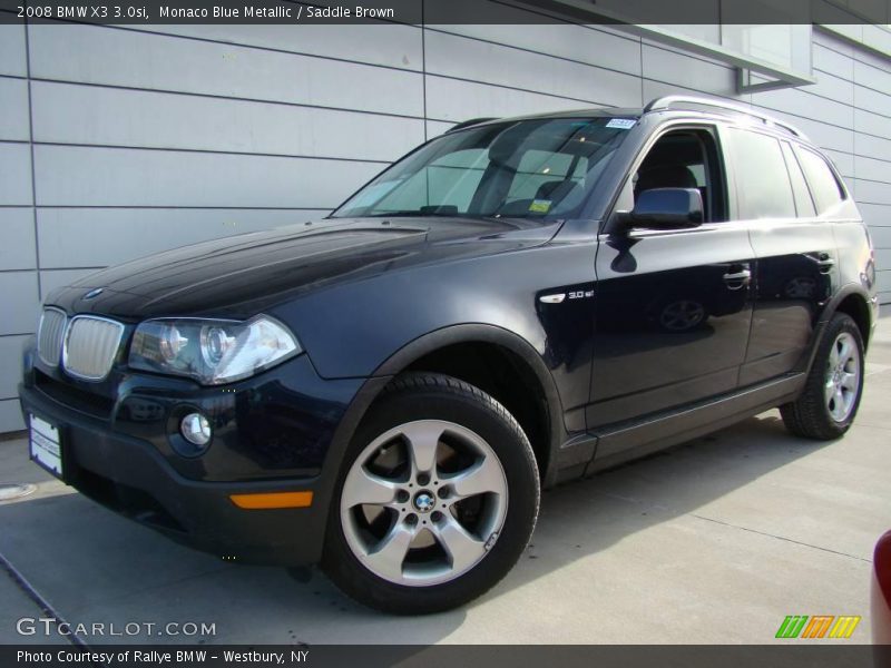 Monaco Blue Metallic / Saddle Brown 2008 BMW X3 3.0si