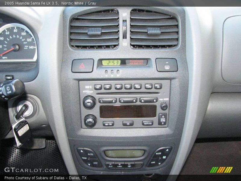 Nordic White / Gray 2005 Hyundai Santa Fe LX 3.5