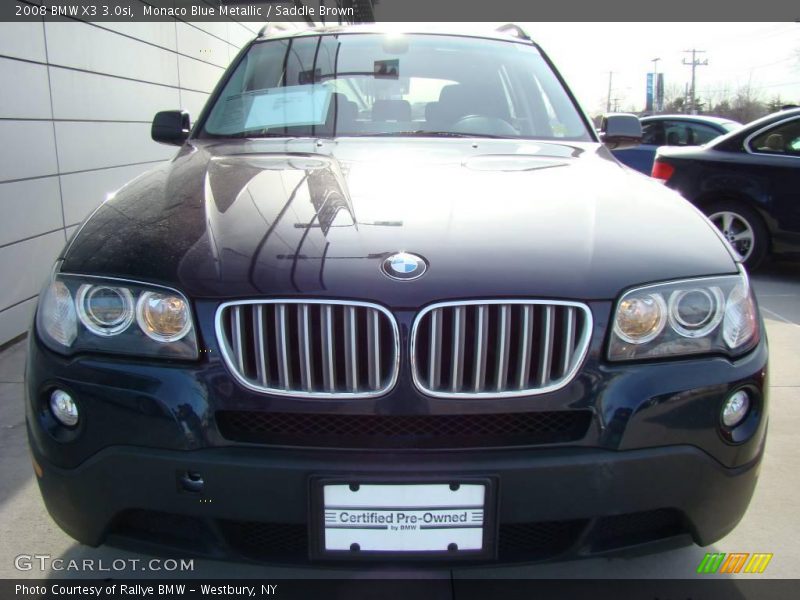 Monaco Blue Metallic / Saddle Brown 2008 BMW X3 3.0si