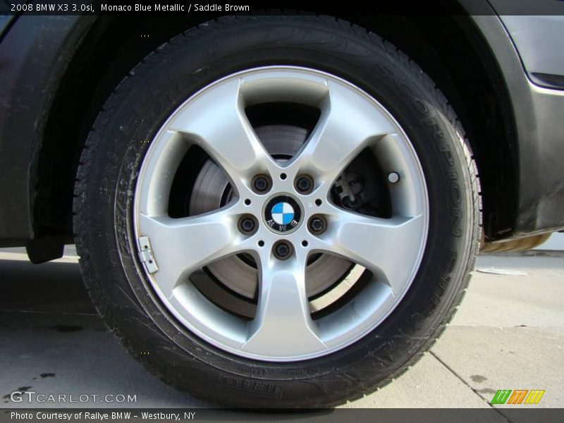 Monaco Blue Metallic / Saddle Brown 2008 BMW X3 3.0si