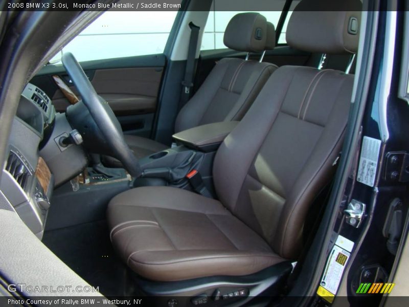 Monaco Blue Metallic / Saddle Brown 2008 BMW X3 3.0si