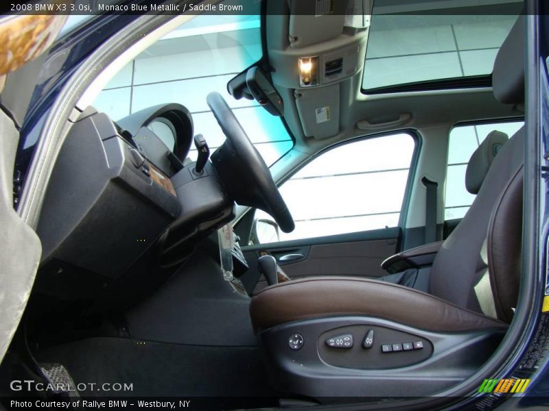 Monaco Blue Metallic / Saddle Brown 2008 BMW X3 3.0si