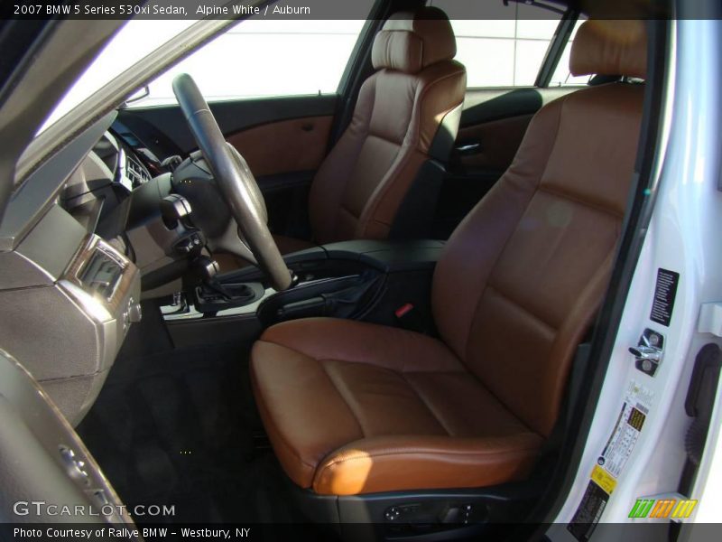 Alpine White / Auburn 2007 BMW 5 Series 530xi Sedan
