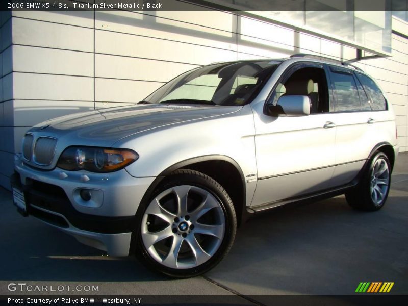 Titanium Silver Metallic / Black 2006 BMW X5 4.8is