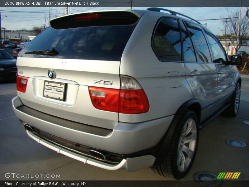 Titanium Silver Metallic / Black 2006 BMW X5 4.8is