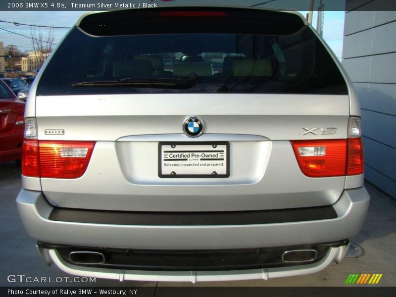 Titanium Silver Metallic / Black 2006 BMW X5 4.8is