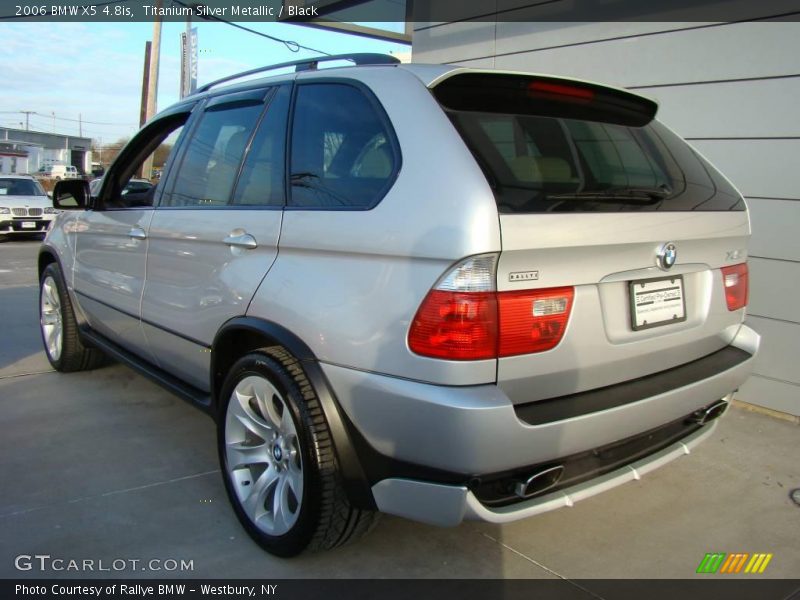Titanium Silver Metallic / Black 2006 BMW X5 4.8is
