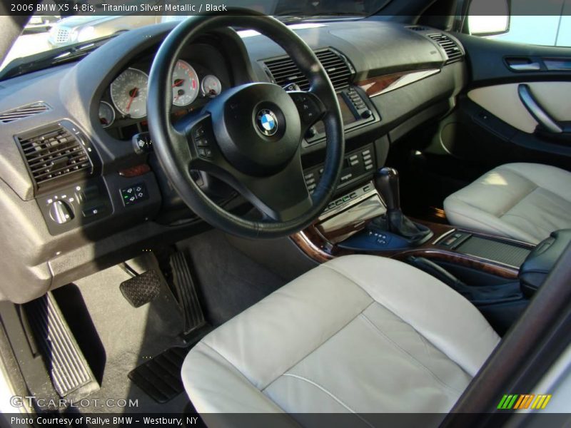 Titanium Silver Metallic / Black 2006 BMW X5 4.8is