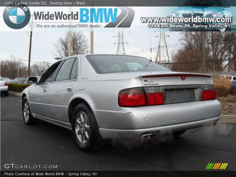 Sterling Silver / Black 2002 Cadillac Seville SLS