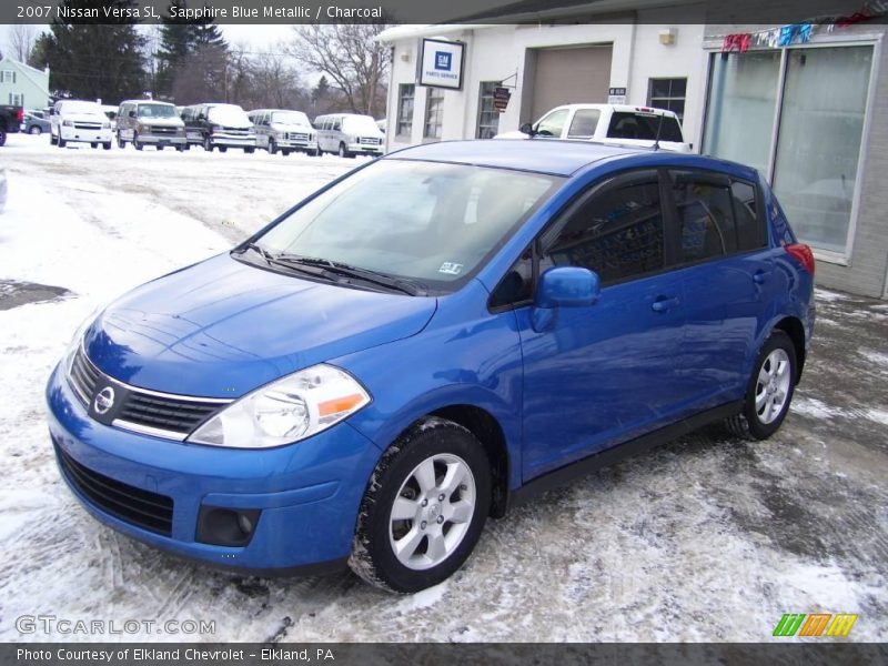 Sapphire Blue Metallic / Charcoal 2007 Nissan Versa SL
