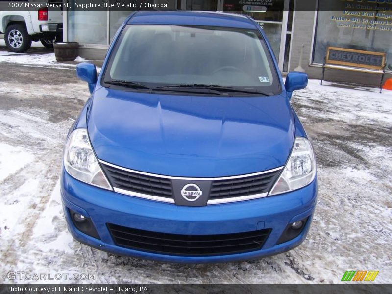 Sapphire Blue Metallic / Charcoal 2007 Nissan Versa SL