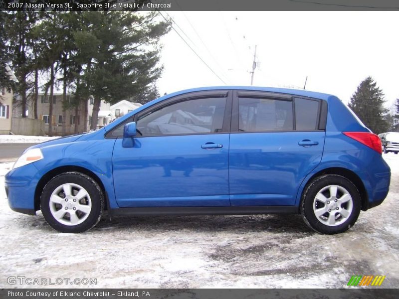 Sapphire Blue Metallic / Charcoal 2007 Nissan Versa SL