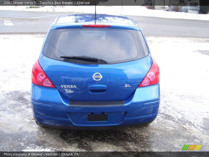 Sapphire Blue Metallic / Charcoal 2007 Nissan Versa SL