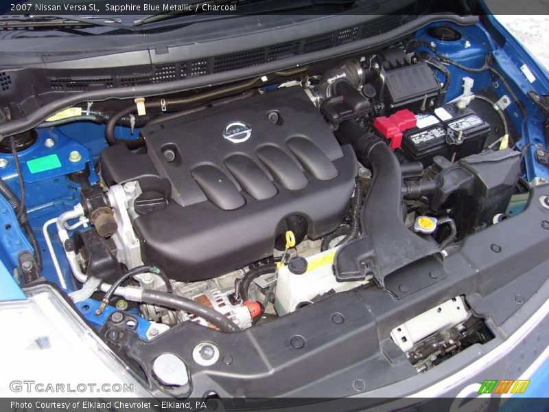 Sapphire Blue Metallic / Charcoal 2007 Nissan Versa SL