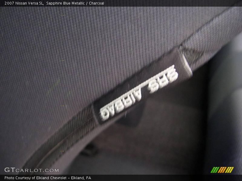 Sapphire Blue Metallic / Charcoal 2007 Nissan Versa SL