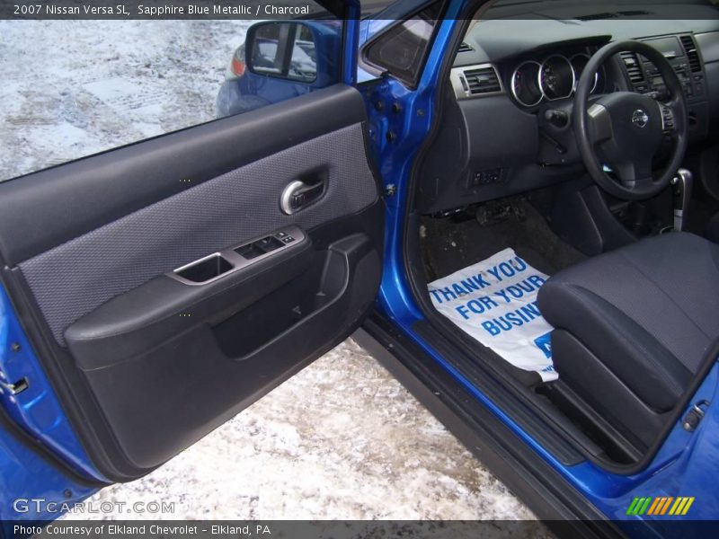 Sapphire Blue Metallic / Charcoal 2007 Nissan Versa SL