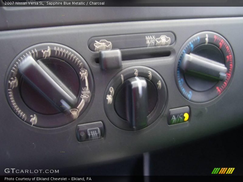 Sapphire Blue Metallic / Charcoal 2007 Nissan Versa SL