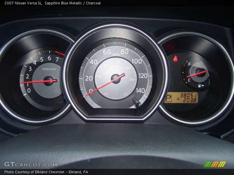 Sapphire Blue Metallic / Charcoal 2007 Nissan Versa SL