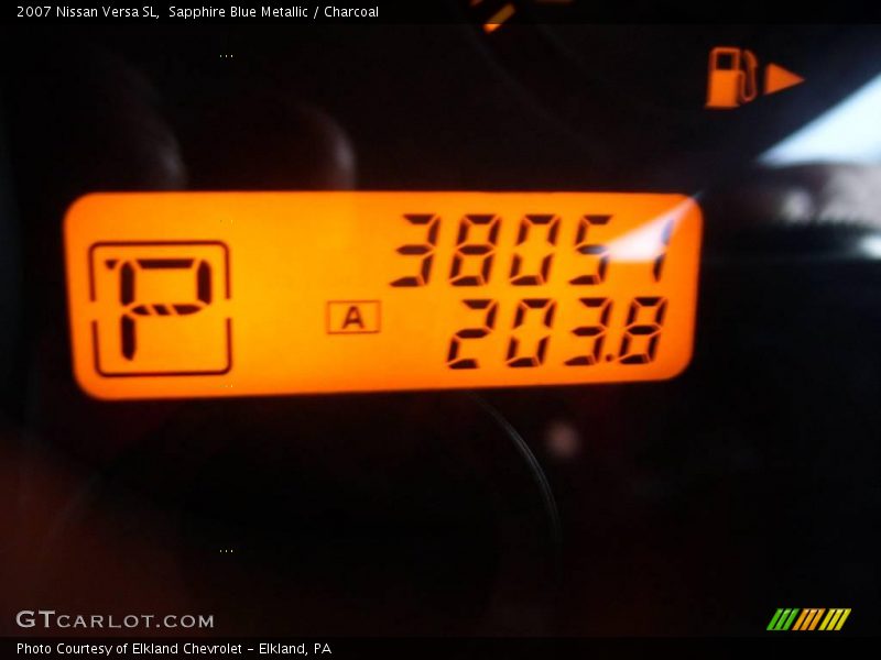 Sapphire Blue Metallic / Charcoal 2007 Nissan Versa SL