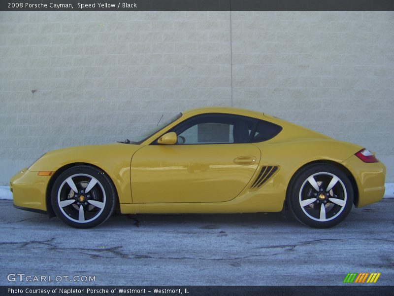 Speed Yellow / Black 2008 Porsche Cayman