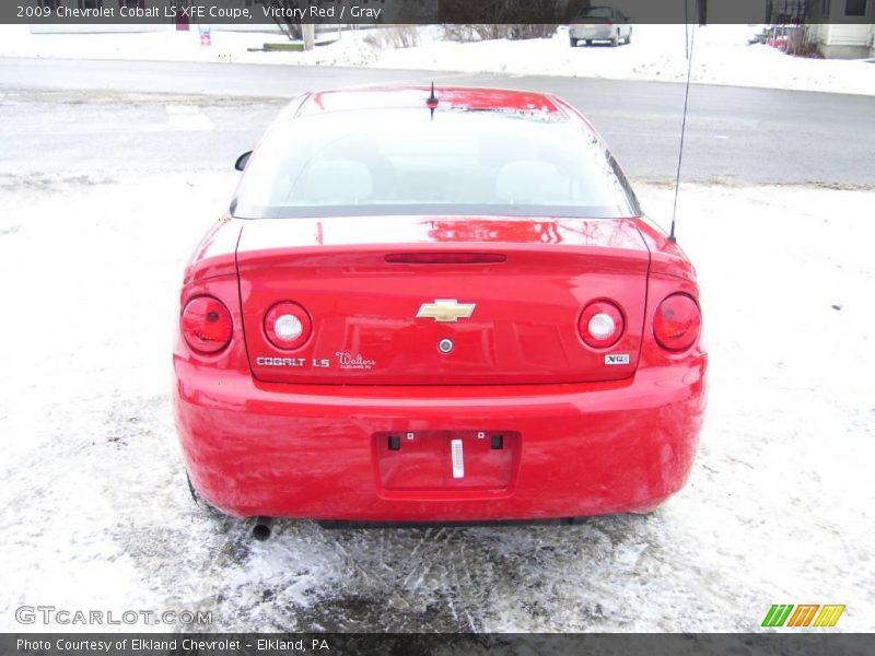 Victory Red / Gray 2009 Chevrolet Cobalt LS XFE Coupe