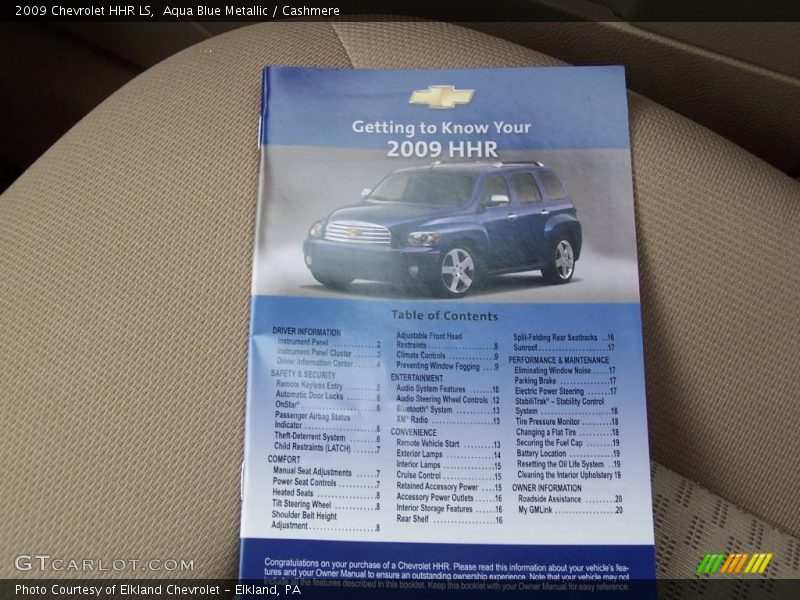 Aqua Blue Metallic / Cashmere 2009 Chevrolet HHR LS